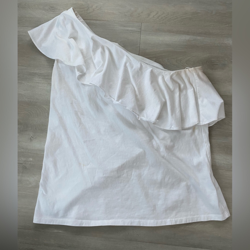 Banana Republic one shoulder top. Supima cotton